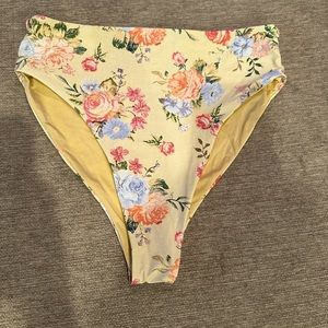 Brand New Medium Size Beautiful Bikini Bottoms By WE WORE WHAT. Mellow Yellow.
